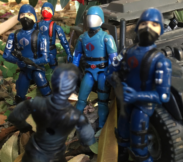 1983 Cobra Commander, Cobra Trooper, 1984 Stinger, Black Major, Viper Pilot, 1998 Vypra