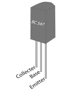 Pin out diagram of BC547