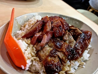 Yat Lok, goose & char siew rice