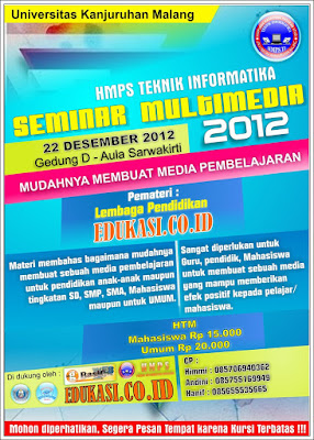  kali ini aku berkesempatan memposting teladan 10 Contoh Desain Poster Seminar Keren