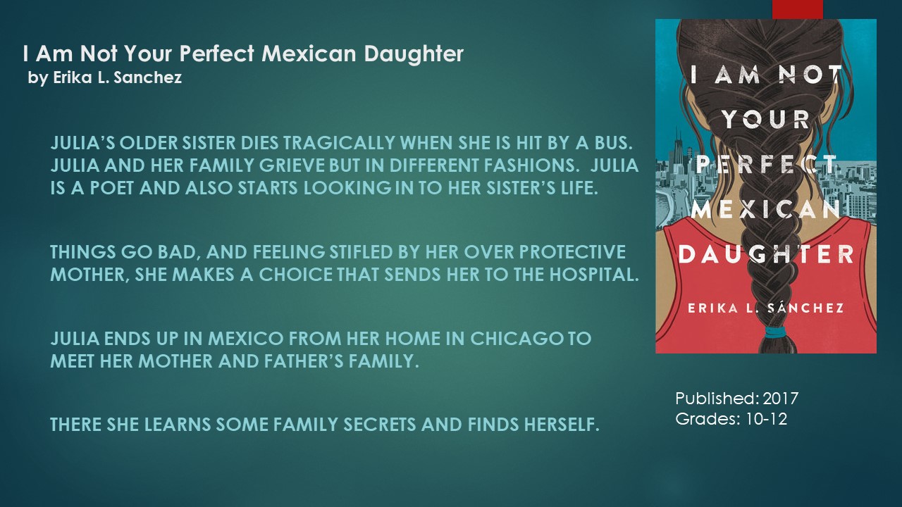 Young Adult Reading Machine I Am Not Your Perfect Mexican Daughter By Erika L Sanchez