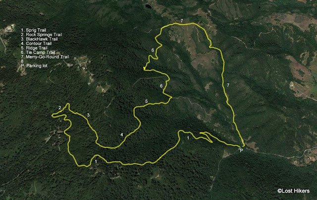 Mt. Madonna - Mapa de recorrido - Sprig Entrance