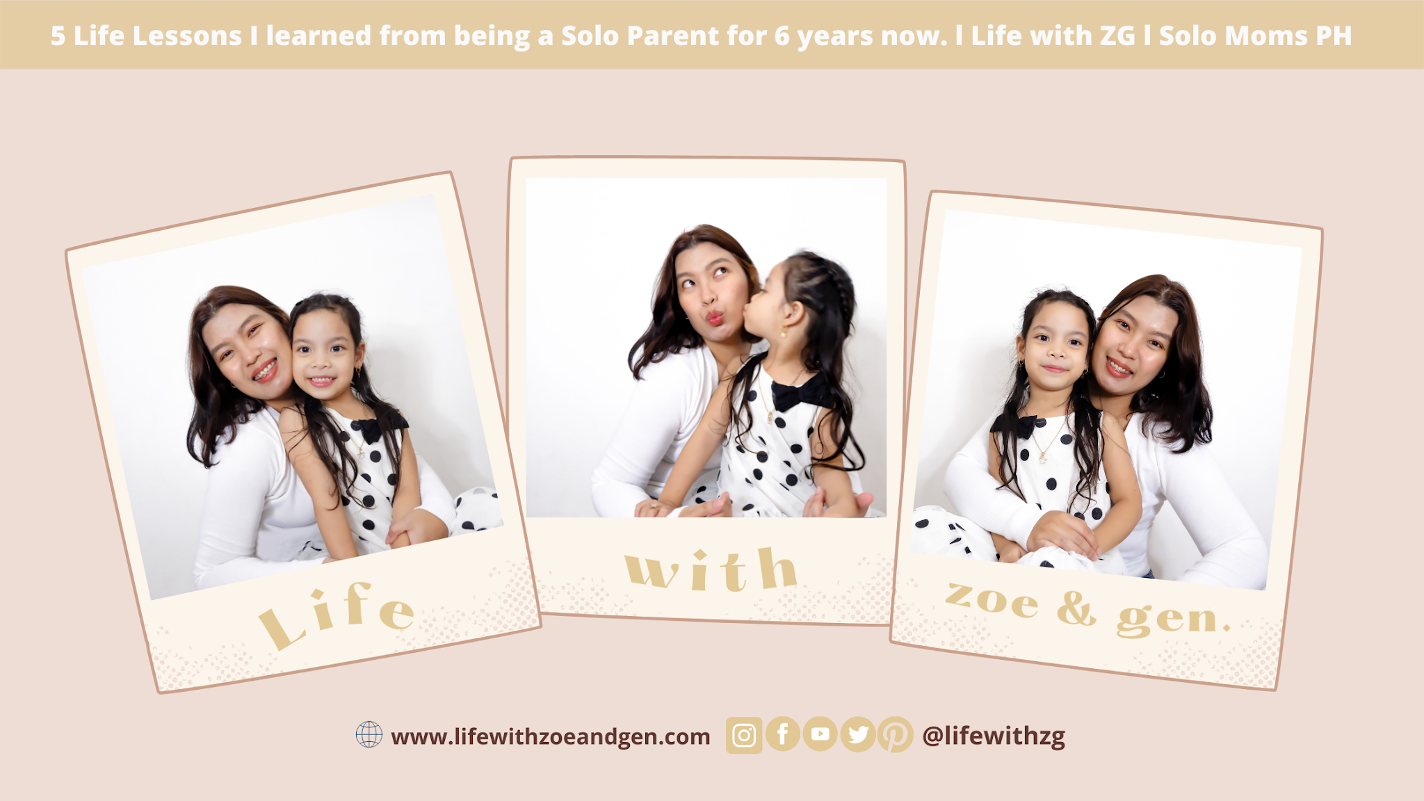 5 life lessons that I learned from being a Solo parent for 6 years now. Read more about it on the blog. Solo Moms PH l Life with ZG l Gen Roraldo