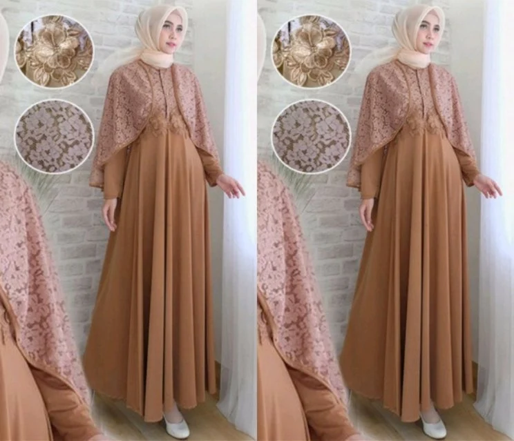 35 Model Baju Gamis Terbaru Yang Modern Kekinian Updated - Model baju gamis sederhana tapi mewah