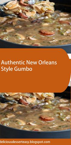 Authentic New Orleans Style Gumbo with vegetables, chicken, sausage, and shrimp! Served warm over rice.