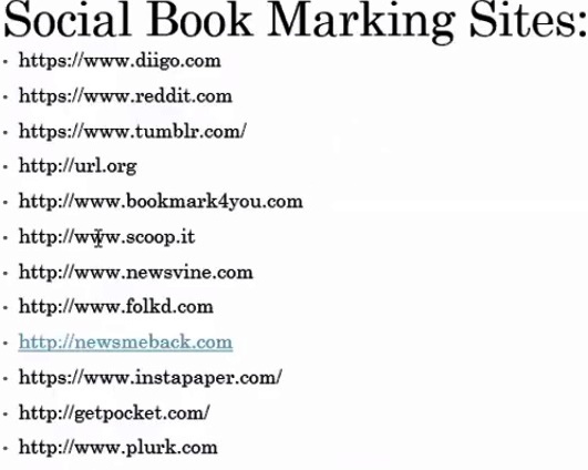 Social Book Marking Sites