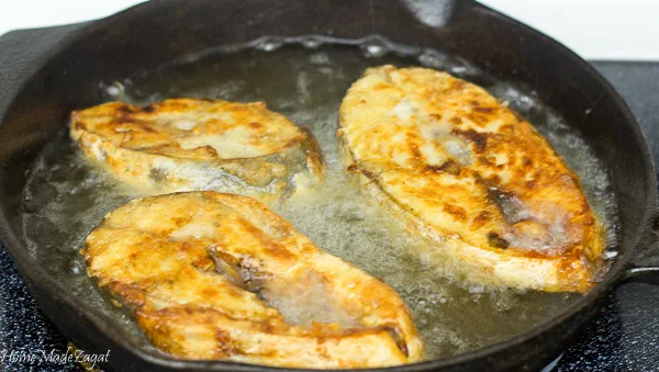 Fried Fish in Coconut Curry Sauce