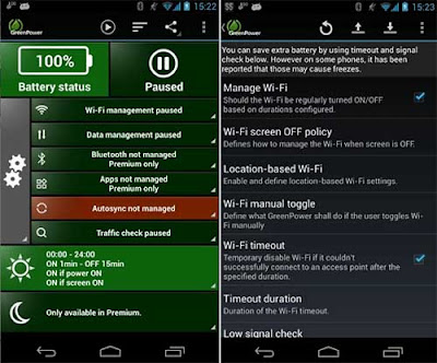 GreenPower Free Battery Saver - Cara Menghemat Baterai Android