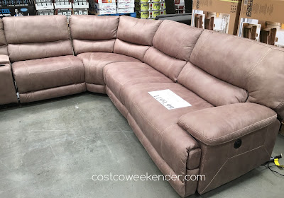 Furnish your home with the comfortable Fabric Power Reclining Sectional
