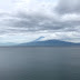 雨の前の富士山