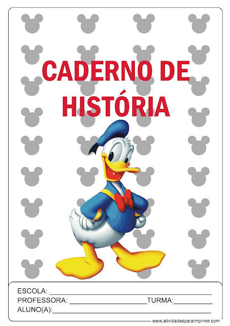 capa de caderno