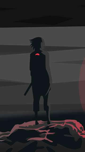 Uchiha, Sasuke, Naruto, Minimalist