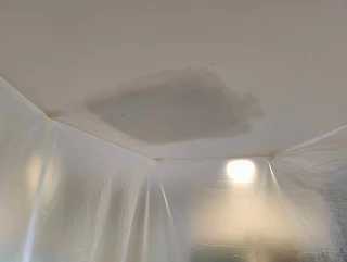 Carrigan Painting portfolio image of kitchen ceiling drywall repair