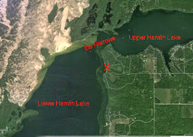 Hamlin Lake map