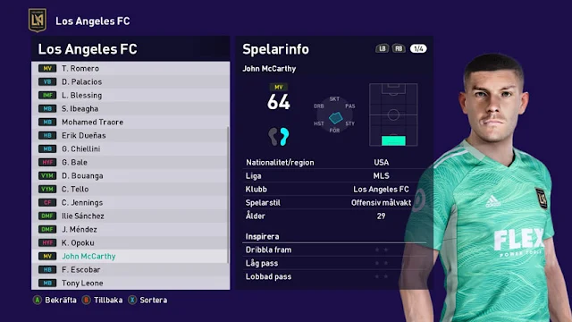 John McCarthy Face For eFootball PES 2021