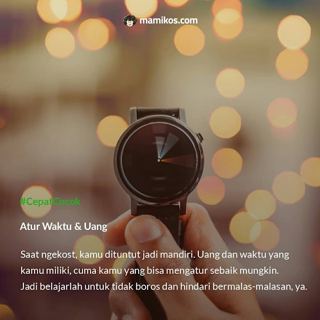 Buat Kamu yang Baru Pertama Kali Ngekost Atur waktu dan uang