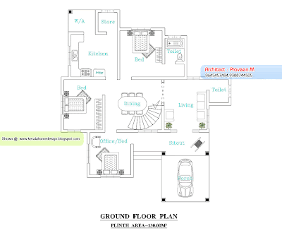 Kerala Home Ground Floor - 2109 Sq. Ft