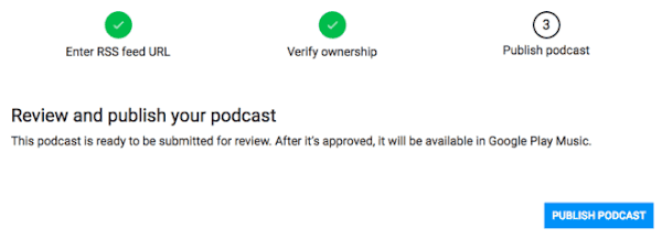 Troubleshooting Google Podcasts Submission