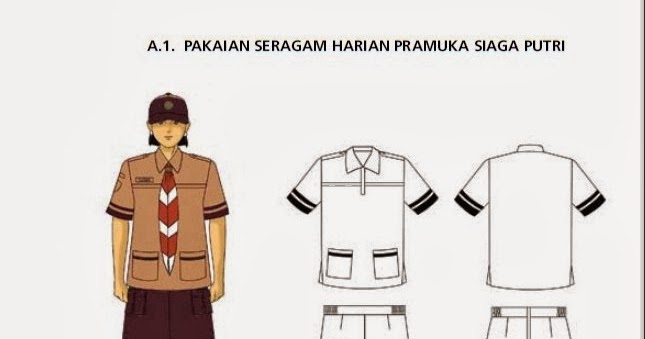 Pakaian Seragam Harian Pramuka Siaga Putri