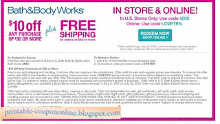 Free Printable Bath And Body Works Coupons