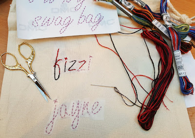 Embroidery work in progress