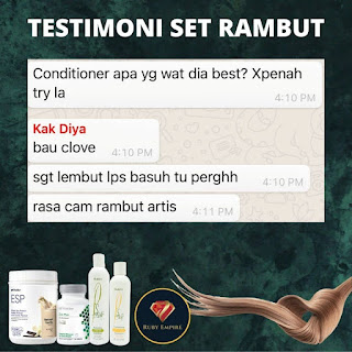 Review Testimoni Set Produk Shampoo Rambut Prosante Shaklee