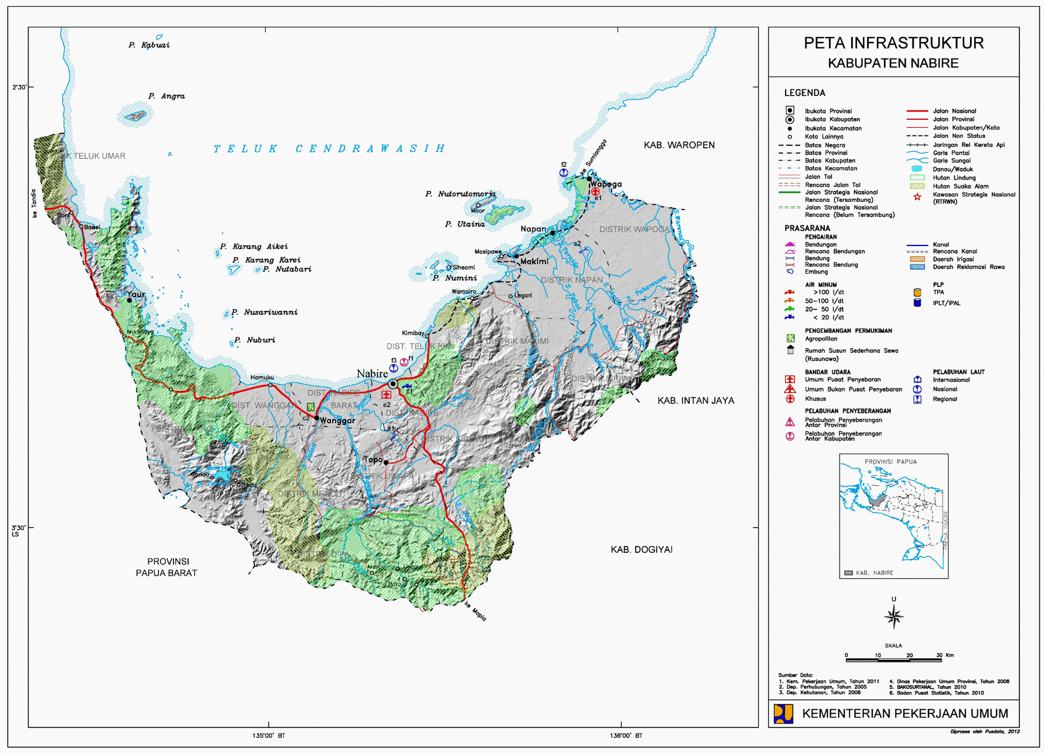 Peta Kabupaten Nabire