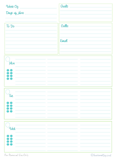 free printable, 2 page weekly planner, home management binder, time management