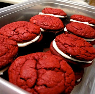 Red Velvet Cookies With White Chocolate Chips