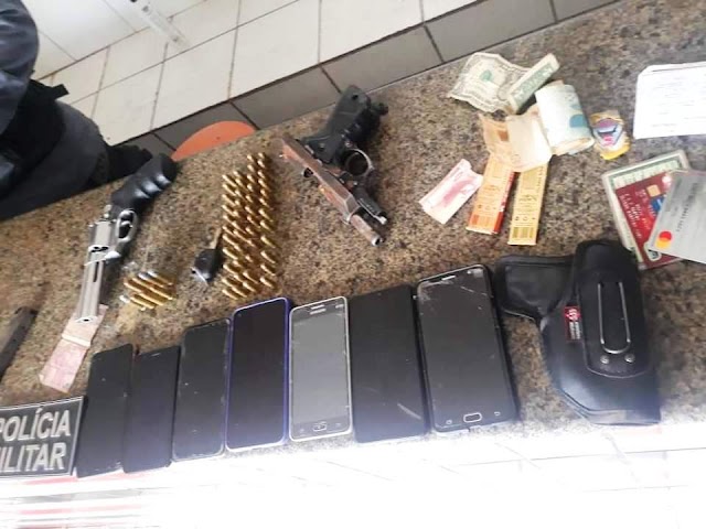 Polícia Militar apreende armas, drogas e dinheiro na cidade de Araioses-MA