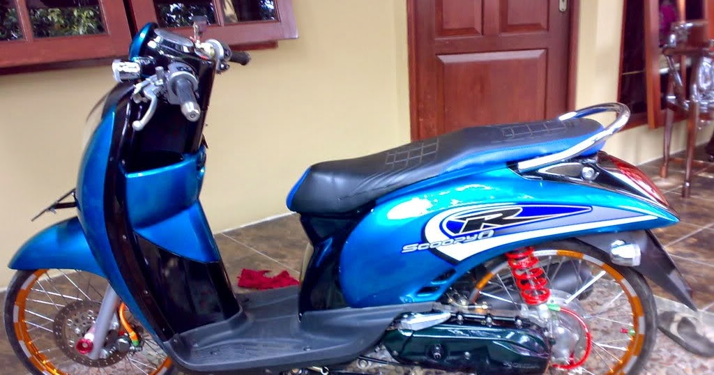 81 Modifikasi Scoopy Biru Dongker  Kumpulan Modifikasi 