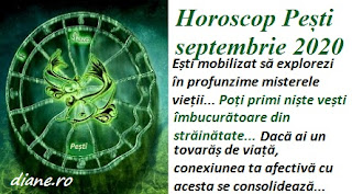 Horoscop septembrie 2020 Pești 