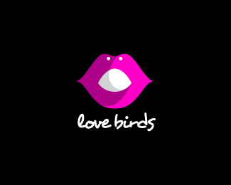 creative love bird logo designs