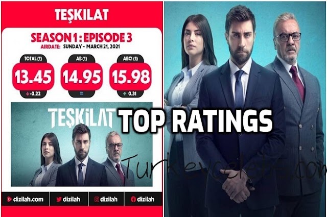 The organization teşkilat successful of turkish tv series .