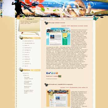 Argentina Mix of Fun template blog from wordpress. travel blog template. template blog from wordpress. travel blog template