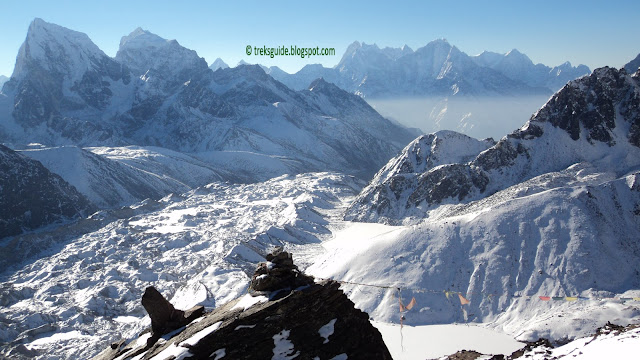 Gokyo valley, glacier