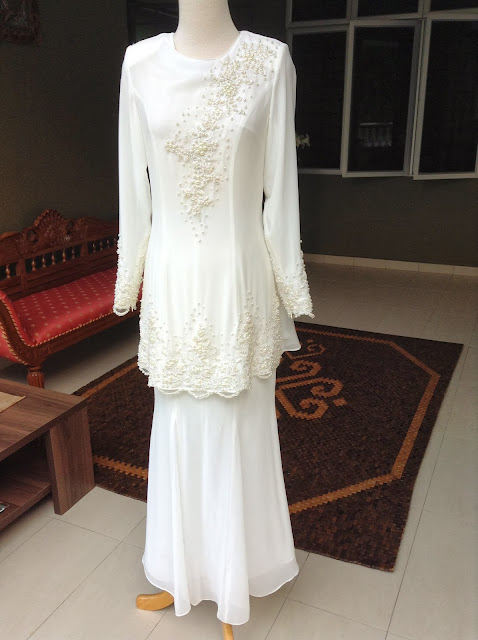  Baju  akad  nikah  tunang putih My Wedding Dress