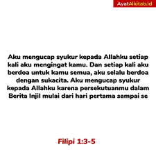 Artikel: Filipi 1:2-5 - Ucapan Syukur dan Doa Artikel: Filipi 1:2-5 - Ucapan Syukur dan Doa