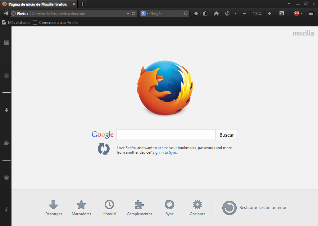 Mozilla Firefox 36 Final Español [XDark FOX 