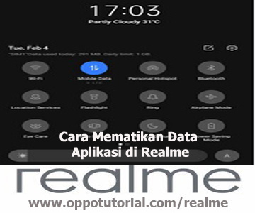 Cara Mematikan Data Aplikasi di Realme