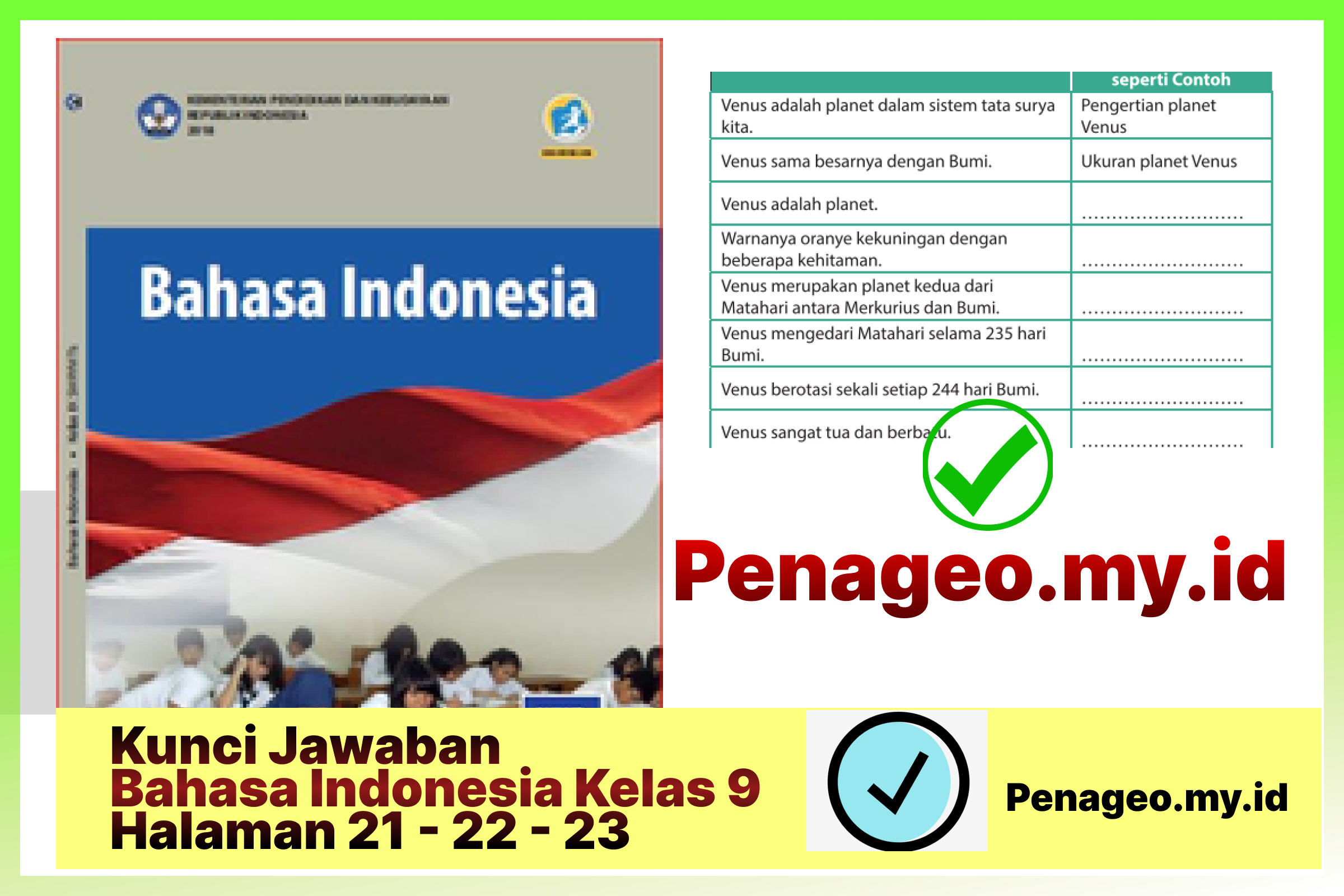 Kunci Jawaban Bahasa Indonesia Kelas 9 Halaman 25