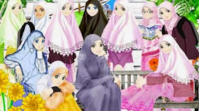 Kumpulan Gambar Kartun Cantik Islami