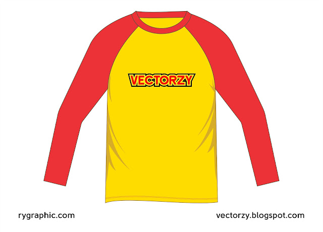 Download Kaos Raglan Vektor CorelDraw CDR - RyGraphic Download ...