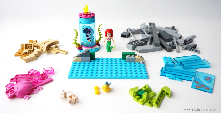 Explore the secrets of the sea with Ariel and Flounder with the LEGO Disney Ariel and the Magical Spell set!