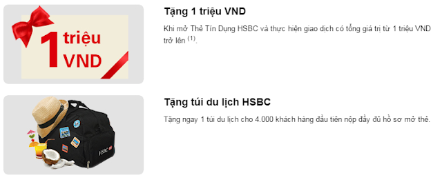 Những ưu đãi khi khách hàng mở Thẻ Tín Dụng tại HSBC
