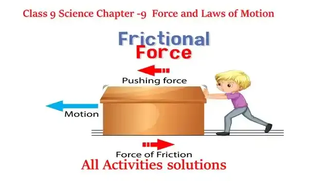 Force and Laws of Motion activities solutions