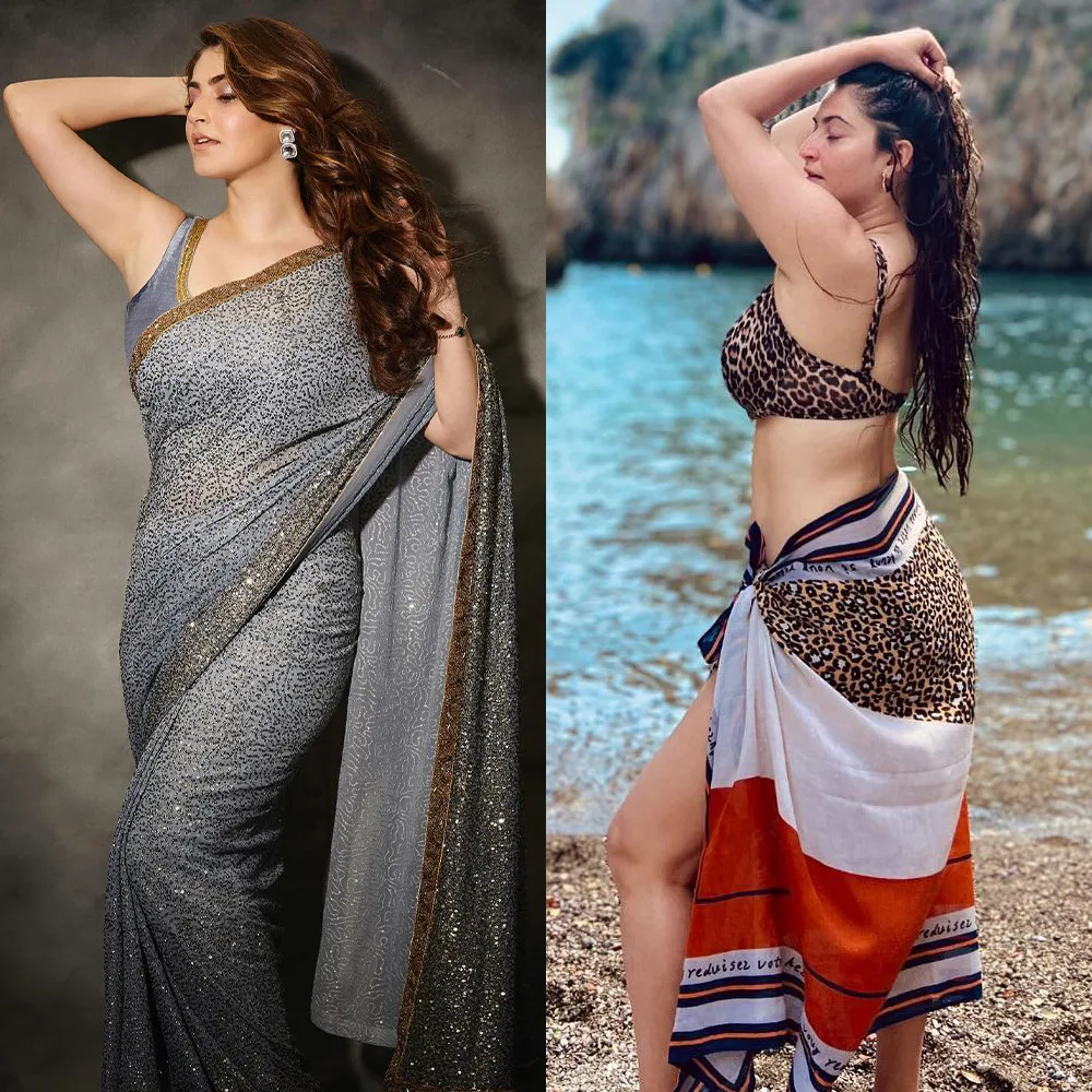 Shivaleeka Oberoi saree vs bikini hot indian actress