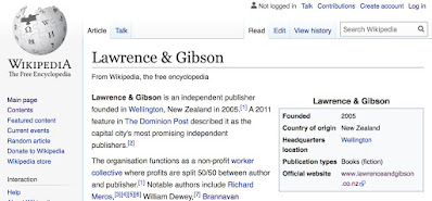 Wikipedia page on Lawrence and Gibson publishing
