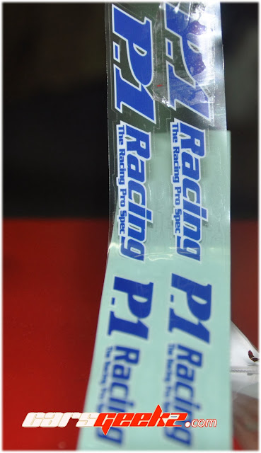 p1 racing blue buddy club 3 sticker