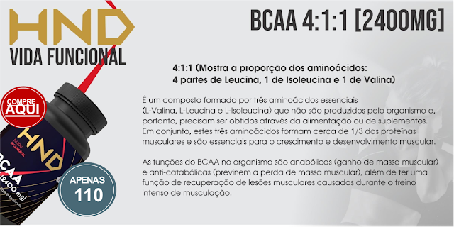 Linha Suplementar HND Vida Funcional - BCAA